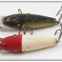 Creek Chub Red Head White & Chub River Scamp Pair