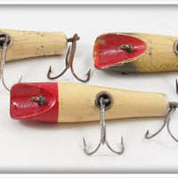 Creek Chub Silver Flash, Golden Shiner & Red Head Skipper Lot Of Three