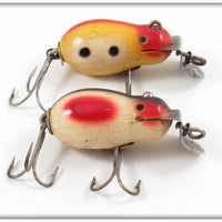 Vintage Creek Chub Spotted Tiny Tim Lure Pair