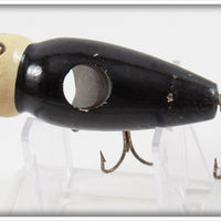 Creek Chub Black White Nite Glo Head Baby Jigger