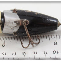 Creek Chub Black White Nite Glo Head Baby Jigger
