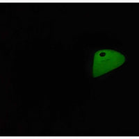 Creek Chub Black White Nite Glo Head Baby Jigger