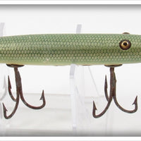 Vintage Creek Chub Green Gar Scale Gar Minnow Lure 2920