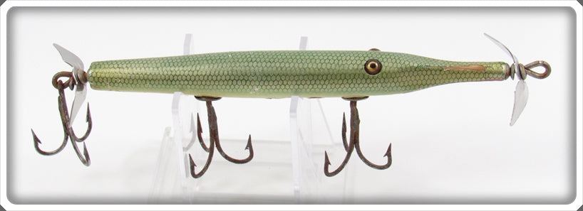 Vintage Creek Chub Green Gar Scale Gar Minnow Lure 2920
