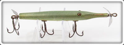 Vintage Creek Chub Green Gar Scale Gar Minnow Lure 2920