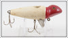 Vintage Creek Chub Red Head White Jigger Lure 4102