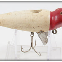 Vintage Creek Chub Red Head White Jigger Lure 4102