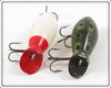 Creek Chub Frog & Red Head White Dive Bomber Kreeker Pair