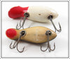 Creek Chub Frog & Red Head White Dive Bomber Kreeker Pair
