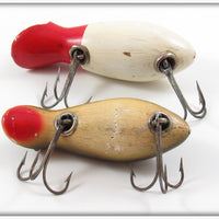 Creek Chub Frog & Red Head White Dive Bomber Kreeker Pair