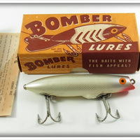 Vintage Bomber Bait Co Silver Mullet Jerk Lure In Box