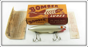 Vintage Bomber Bait Co Silver Mullet Jerk Lure In Box