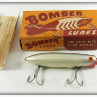 Vintage Bomber Bait Co Silver Mullet Jerk Lure In Box 