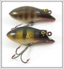 Vintage Creek Chub Pikie Scale & Perch Baby Bomber Lure Pair