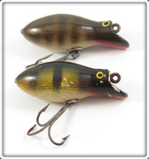 Vintage Creek Chub Pikie Scale & Perch Baby Bomber Lure Pair