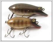 Vintage Creek Chub Pikie Scale Big Bomber & Diver Bomber Kreeker Pair