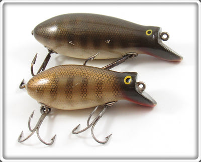 Vintage Creek Chub Pikie Scale Big Bomber & Diver Bomber Kreeker Pair
