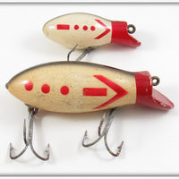 Vintage Creek Chub Victory Big Bomber & Baby Bomber Lure Pair