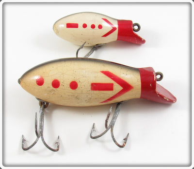 Vintage Creek Chub Victory Big Bomber & Baby Bomber Lure Pair