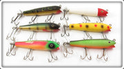 Vintage Creek Chub Spinnered Darter Lot Of Six Lures