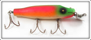 Vintage Creek Chub Rainbow Fire Striper Pikie Lure 6931