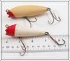Creek Chub Red Head White Open Mouth Shiner & Baby Open Mouth Shiner Pair