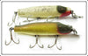Vintage Creek Chub Golden Shiner & Silver Flash Striper Pikie Lure Pair