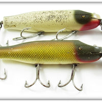 Vintage Creek Chub Golden Shiner & Silver Flash Striper Pikie Lure Pair