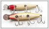 Creek Chub Golden Shiner & Silver Flash Striper Pikie Pair