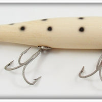 Creek Chub White Black Spots Spinnered Darter Lure 2000S SWB Special