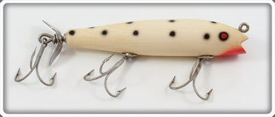 Creek Chub White Black Spots Spinnered Darter Lure 2000S SWB Special