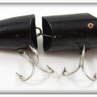 Creek Chub Solid Black Jointed Striper Pikie Lure 6813