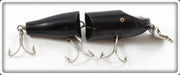 Creek Chub Solid Black Jointed Striper Pikie Lure 6813