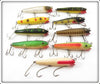 Vintage Creek Chub Darter Lot Of 9 Lures