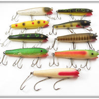 Vintage Creek Chub Darter Lot Of 9 Lures