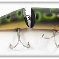 Vintage Creek Chub Frog Spot Jointed Striper Pikie Lure 6819