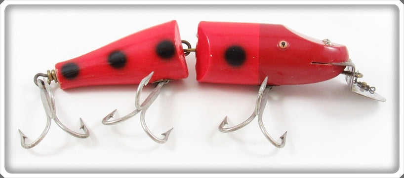 Vintage Creek Chub Orange Spotted Jointed Striper Pikie 6830 Special
