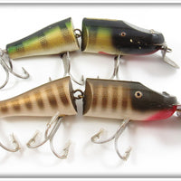 Creek Chub Perch & Pikie Scale Jointed Striper Pikie Pair