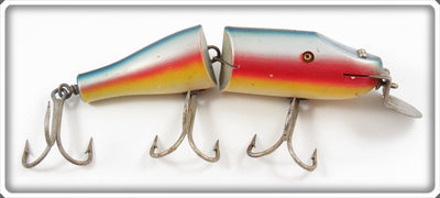 Vintage Creek Chub Rainbow Jointed Striper Pikie Lure 6808