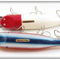Creek Chub Red Head White & Rainbow Striper Pikie Pair