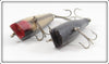 Creek Chub Black Scale & Solid Black Spinning Darter Pair