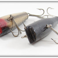 Creek Chub Black Scale & Solid Black Spinning Darter Pair