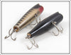 Creek Chub Black Scale & Solid Black Spinning Darter Pair