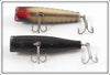 Creek Chub Black Scale & Solid Black Spinning Darter Pair