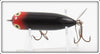 Heddon Uncatalogued Black With Red Eye Shadow Baby Torpedo