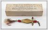 Vintage Go-Ite Manufacturing Co. Brass Water Plane Bait In Box