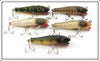 Creek Chub Concave Belly Midget Darter Lot Of Five Lures