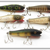 Creek Chub Concave Belly Midget Darter Lot Of Five Lures