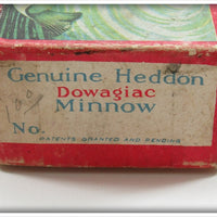 Heddon Dowagiac Minnow Empty Unmarked Down Bass Box