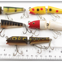 Creek Chub Jointed Darter Lot Of Five
